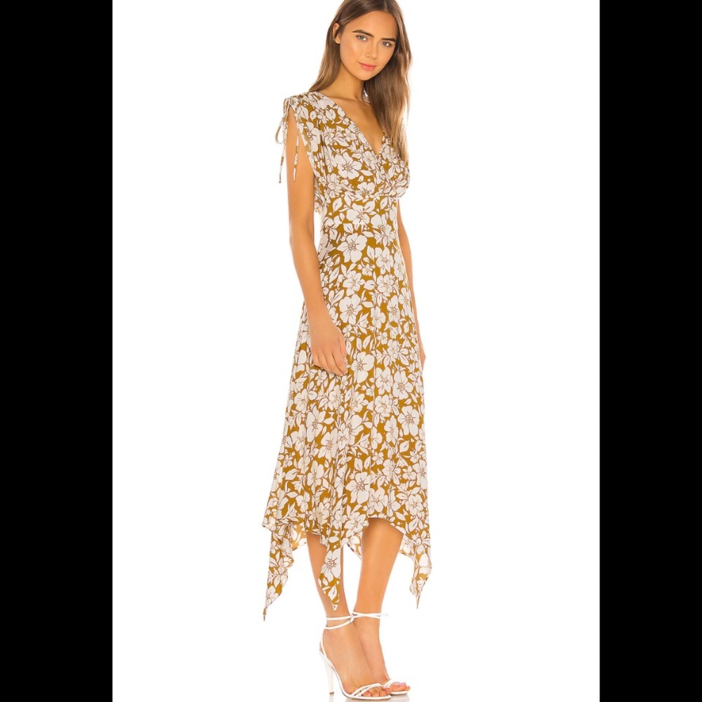 REVOLVE Tularosa Milla Dress in Marigold Floral